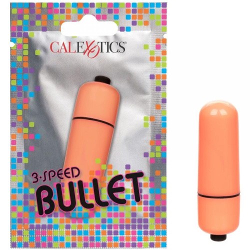 California Exotic Novelties 3-Speed Bullet - Вибропуля 5.8х2 см (оранжевая)